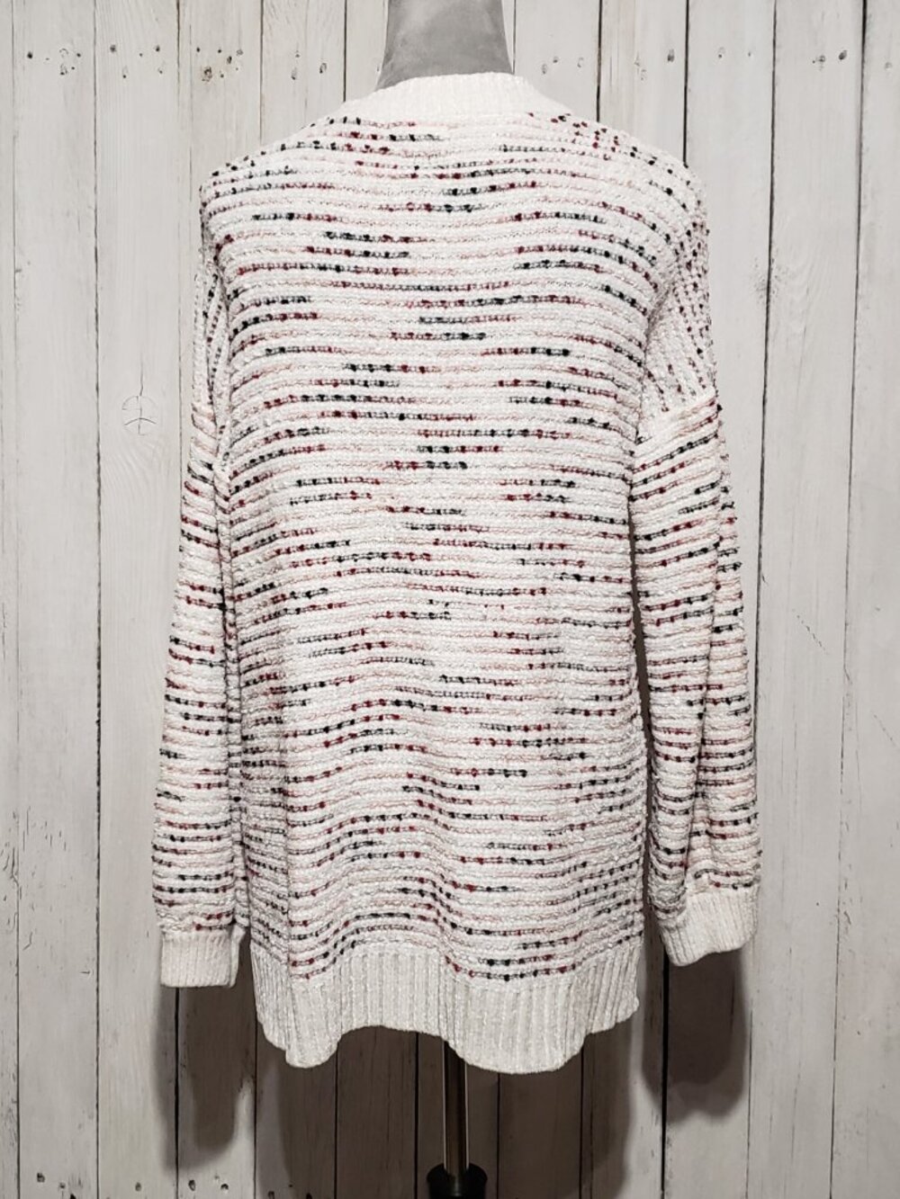 Maurices Confetti Speckled Knit Cardigan Oversized Whimsigoth Mori Boho Chunky L - Picture 5 of 8